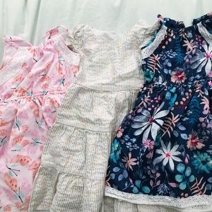 Lot of 3 Girls Dresses 5T